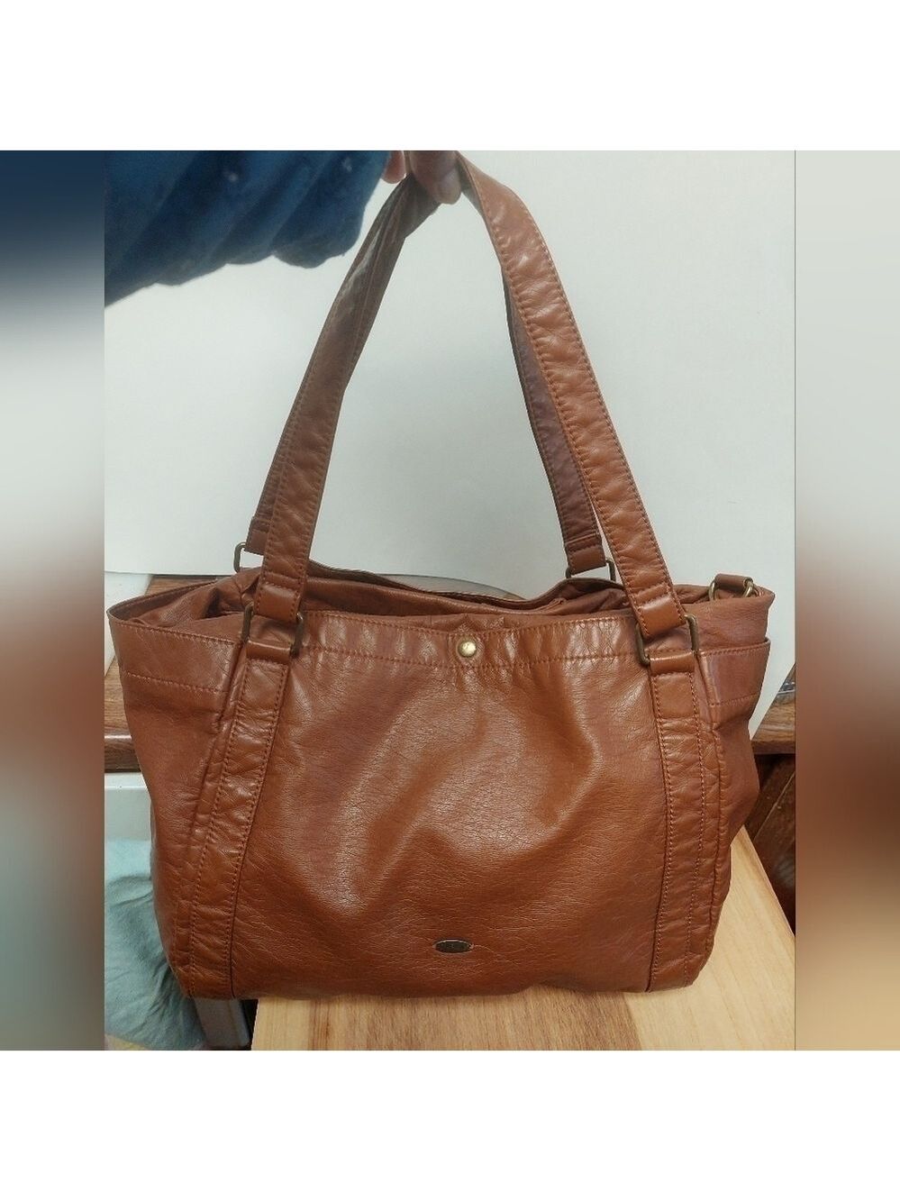 Bentley Leathers Cargo Medium Buterscotch Soft Satchel Handbag